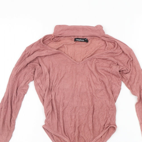 Boohoo Womens Pink   Jumpsuit One-Piece Size 8