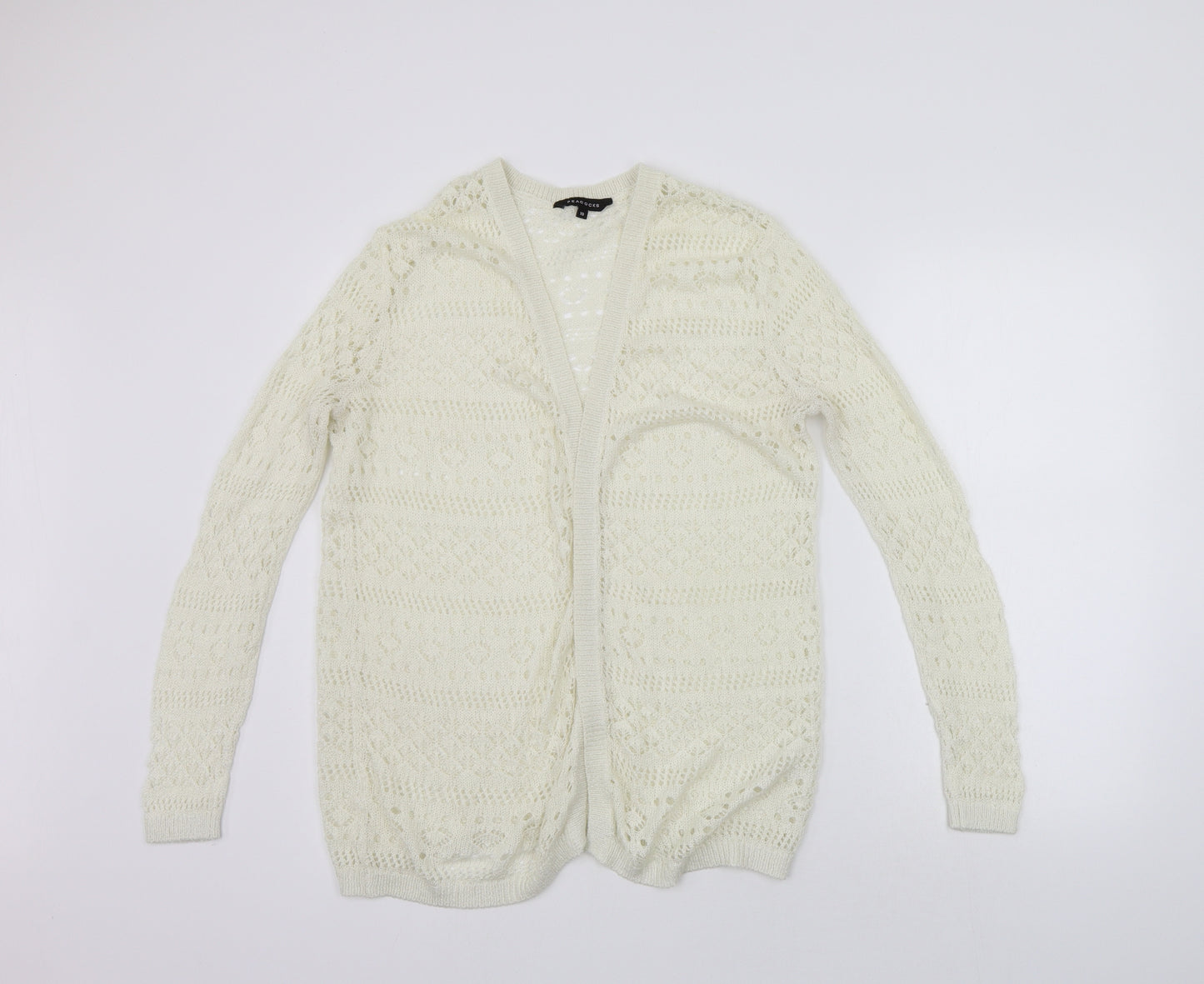 Peacocks Womens White   Cape Jumper Size 10