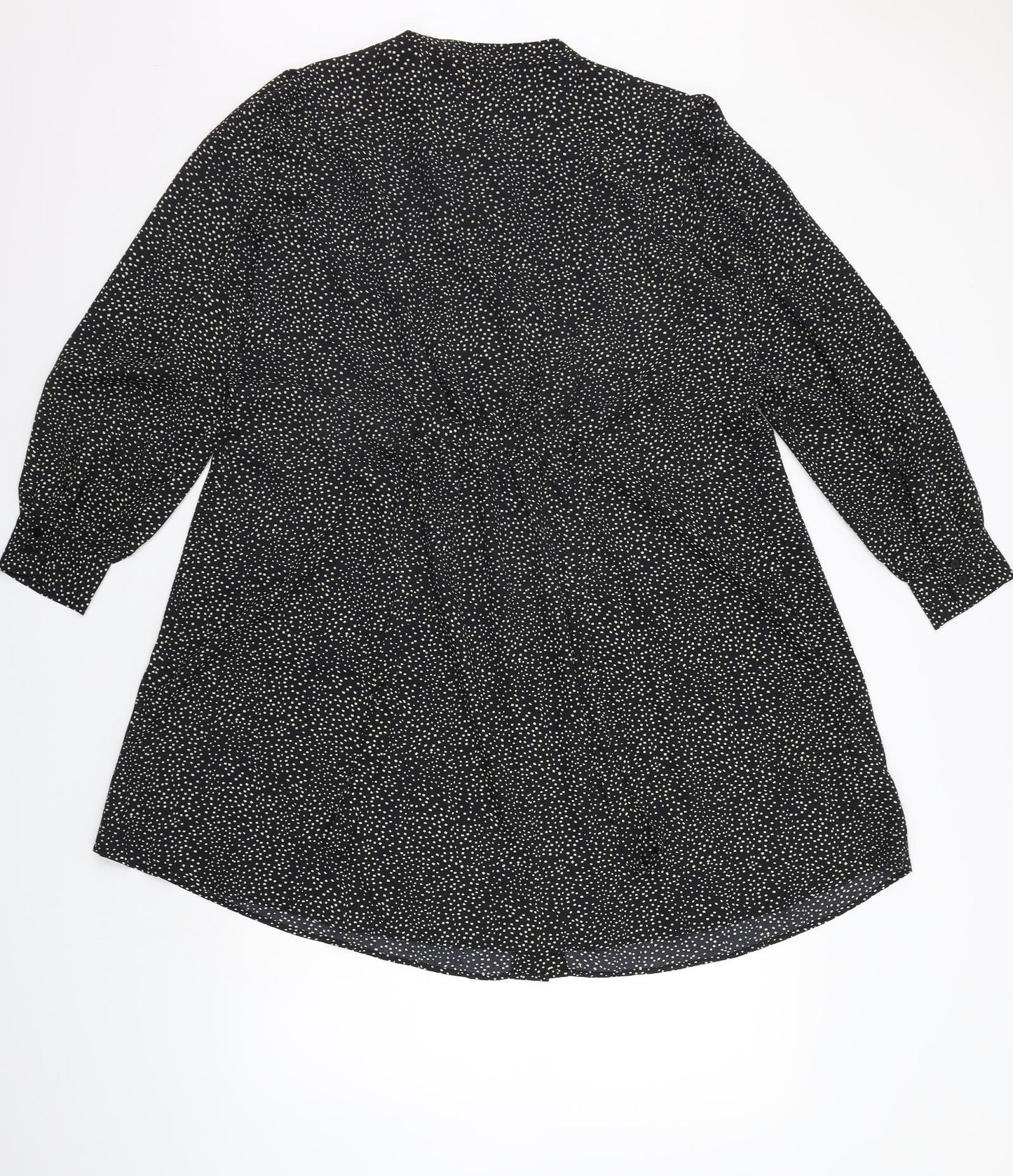 MNG Womens Black Polka Dot  A-Line  Size L