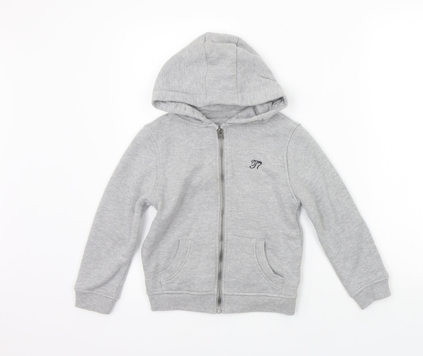 Preworn Boys Grey   Full Zip Jumper Size 6-7 Years  - washable mark