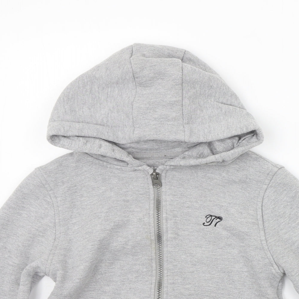 Preworn Boys Grey   Full Zip Jumper Size 6-7 Years  - washable mark