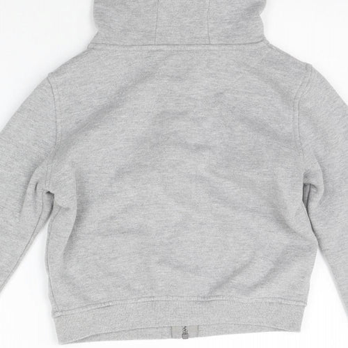 Preworn Boys Grey   Full Zip Jumper Size 6-7 Years  - washable mark
