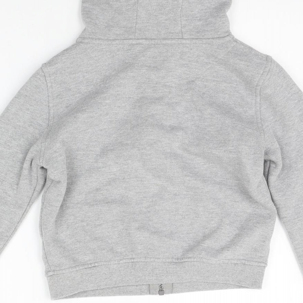 Preworn Boys Grey   Full Zip Jumper Size 6-7 Years  - washable mark
