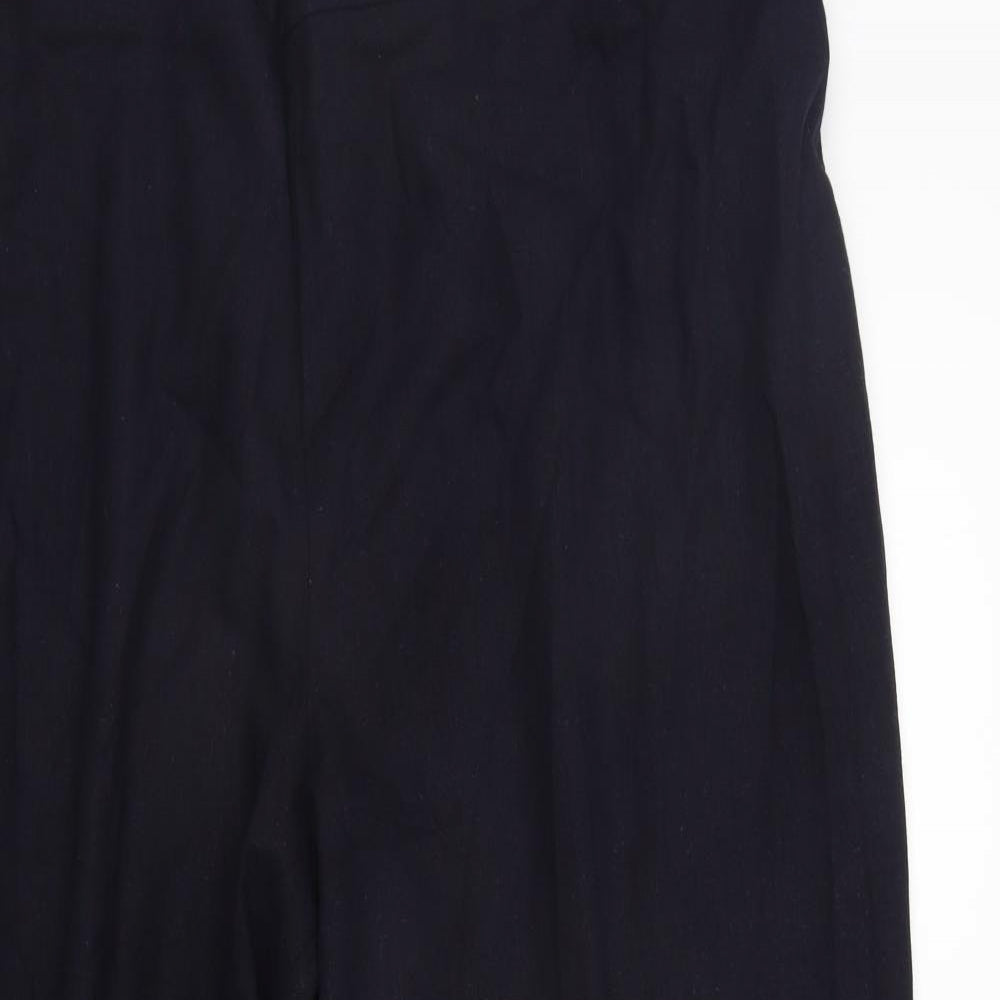 Evans Womens Blue   Trousers  Size 28 L27 in - Elastic Waist Band