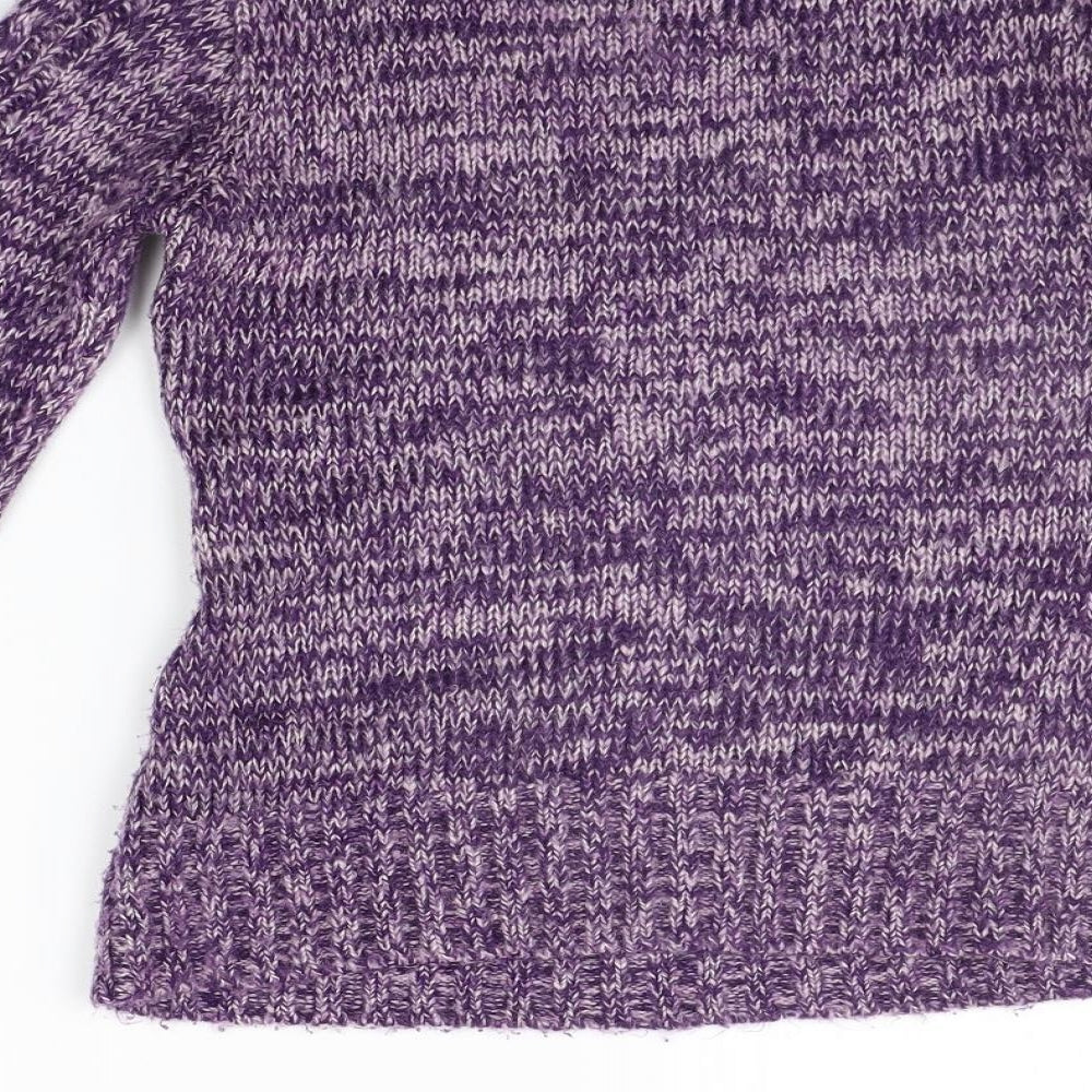 M&Co Womens Purple   Shrug Jumper Size 12