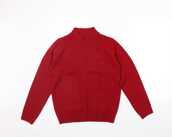 EWM Womens Red Pullover Jumper Size S