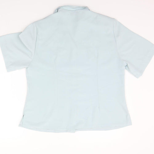 Miss Sukkmani Womens Green   Basic Blouse Size 16