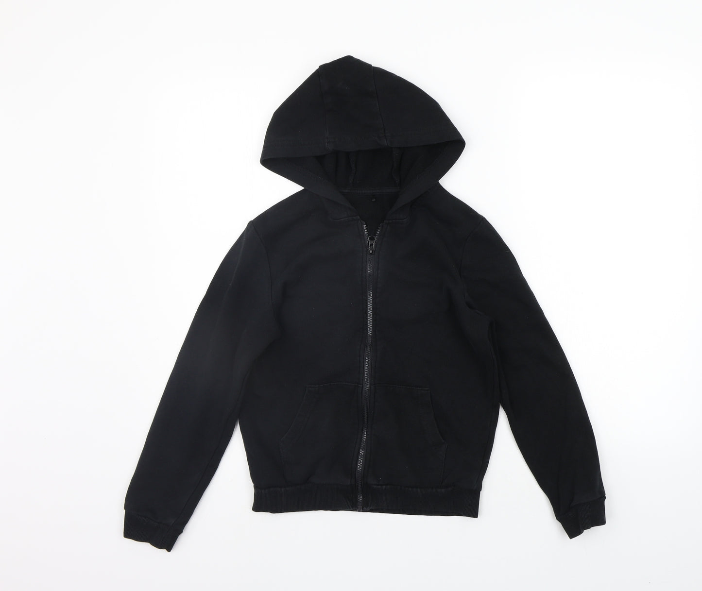 George Boys Black   Full Zip Jumper Size 9-10 Years