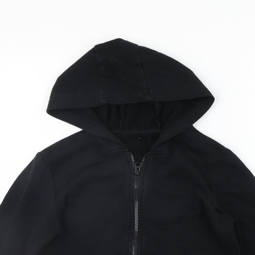 George Boys Black   Full Zip Jumper Size 9-10 Years