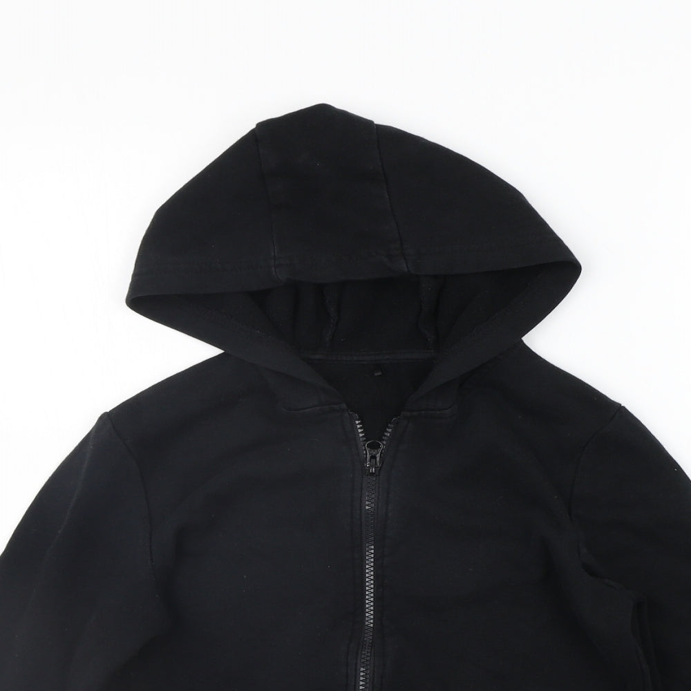 George Boys Black   Full Zip Jumper Size 9-10 Years