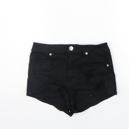 Divided Womens Black   Cut-Off Shorts Size 6