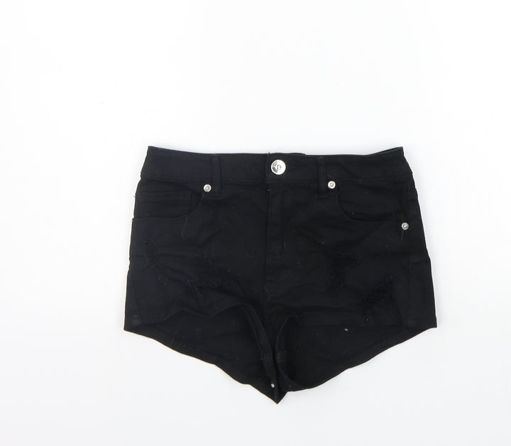 Divided Womens Black Cut-Off Shorts Size 6