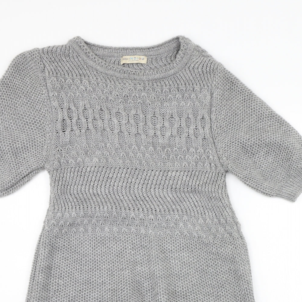 Marks and Spencer Womens Grey   Jumper Dress  Size 14
