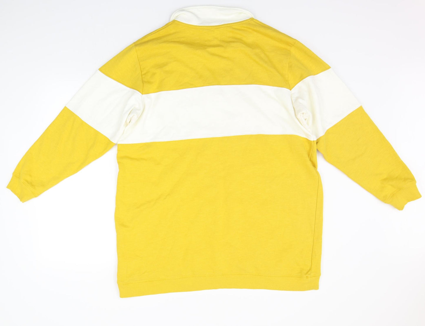 NEXT Womens Yellow Striped  Top Pyjama Top Size 18  - Over Sized JUMPER