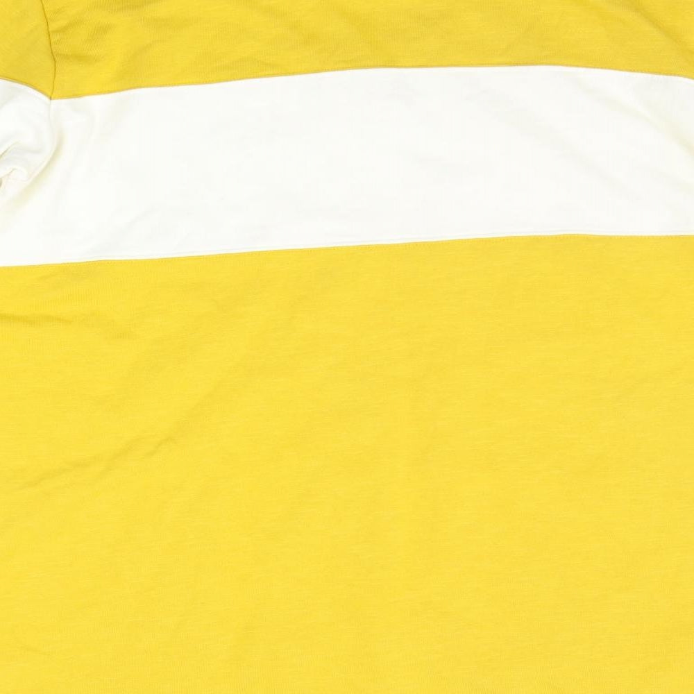NEXT Womens Yellow Striped  Top Pyjama Top Size 18  - Over Sized JUMPER