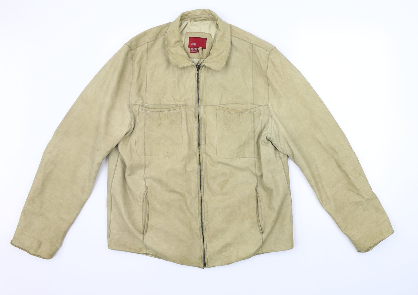ZARA JEANS Mens Beige   Jacket Coat Size XL  - washable mark