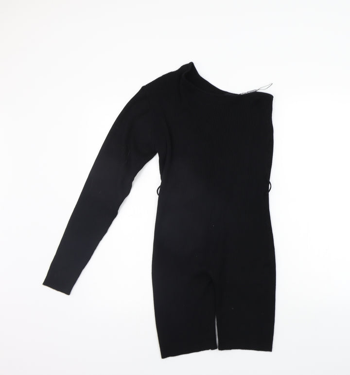 PRETTYLITTLETHING Womens Black Jumpsuit One-Piece Size L