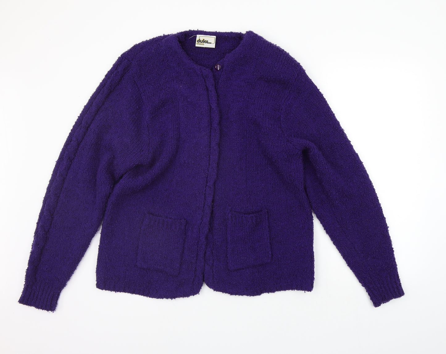 Duke Womens Purple   Cardigan Jumper Size L