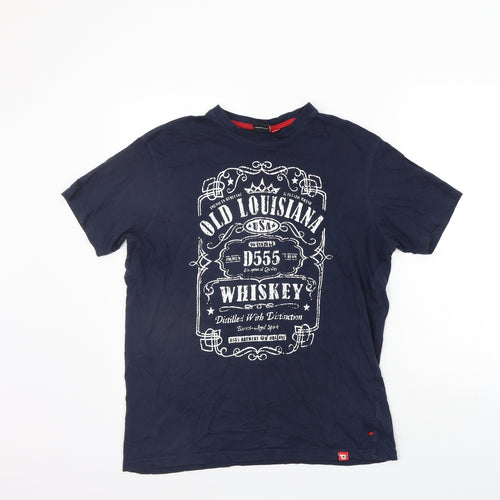 D555 Mens Blue    T-Shirt Size M