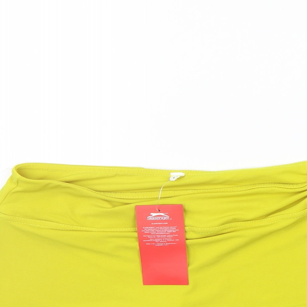 Slazenger Girls Yellow   A-Line Skirt Size 13 Years