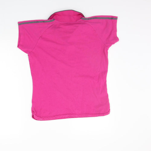 Lonsdale Womens Pink   Basic Polo Size 14