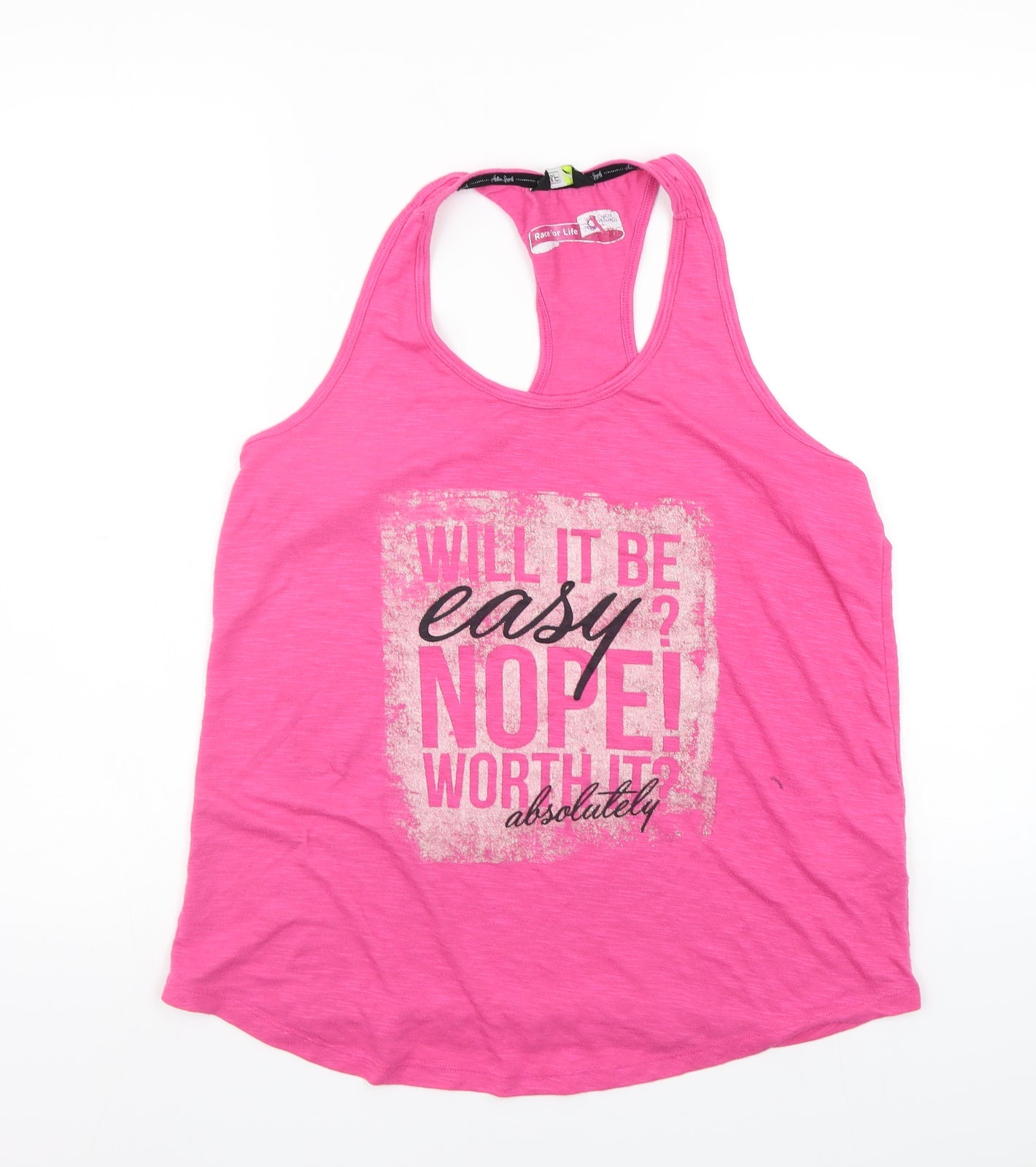 F&F Womens Pink   Basic Tank Size 14