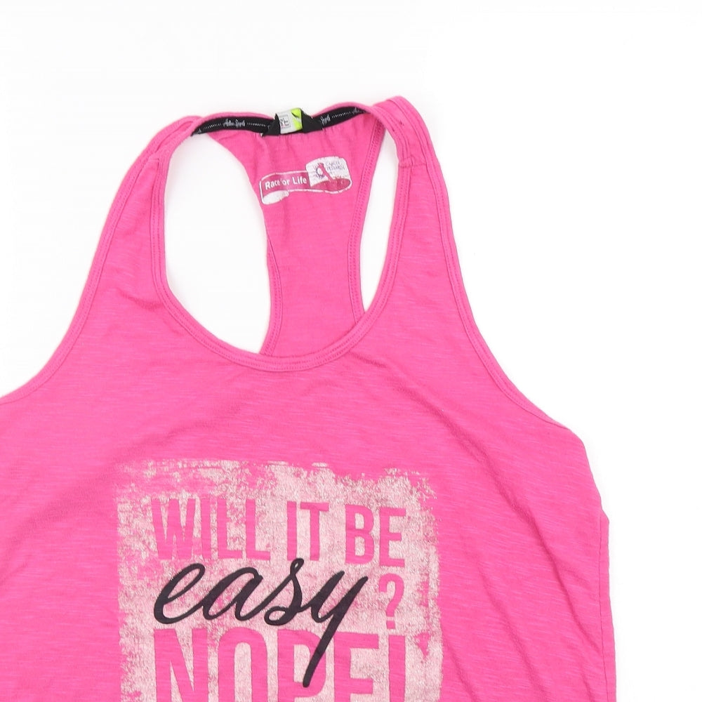 F&F Womens Pink   Basic Tank Size 14