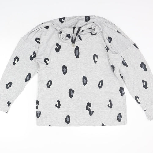 Marks and Spencer Womens Grey Polka Dot  Pullover Jumper Size 10