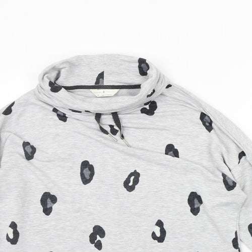 Marks and Spencer Womens Grey Polka Dot  Pullover Jumper Size 10