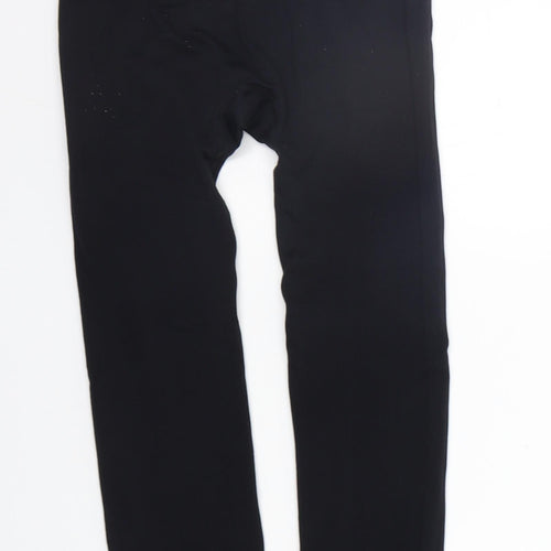 WORKOUT Womens Black   Trousers  Size 6 L20 in - Elastic Waist Band