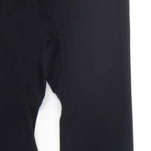 WORKOUT Womens Black   Trousers  Size 6 L20 in - Elastic Waist Band