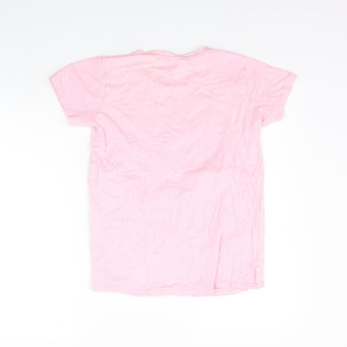Preworn Girls Pink   Basic T-Shirt Size 12-13 Years