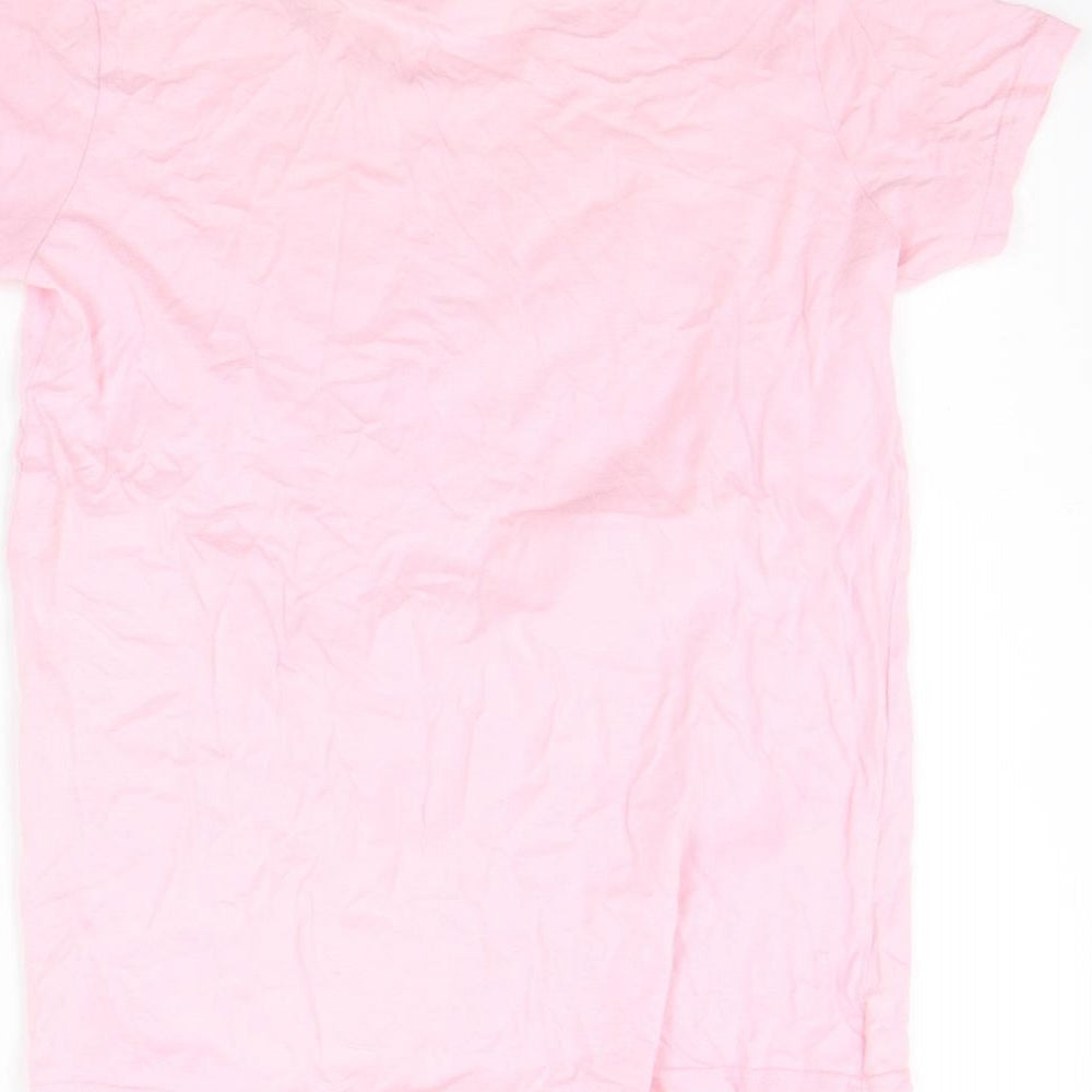 Preworn Girls Pink   Basic T-Shirt Size 12-13 Years