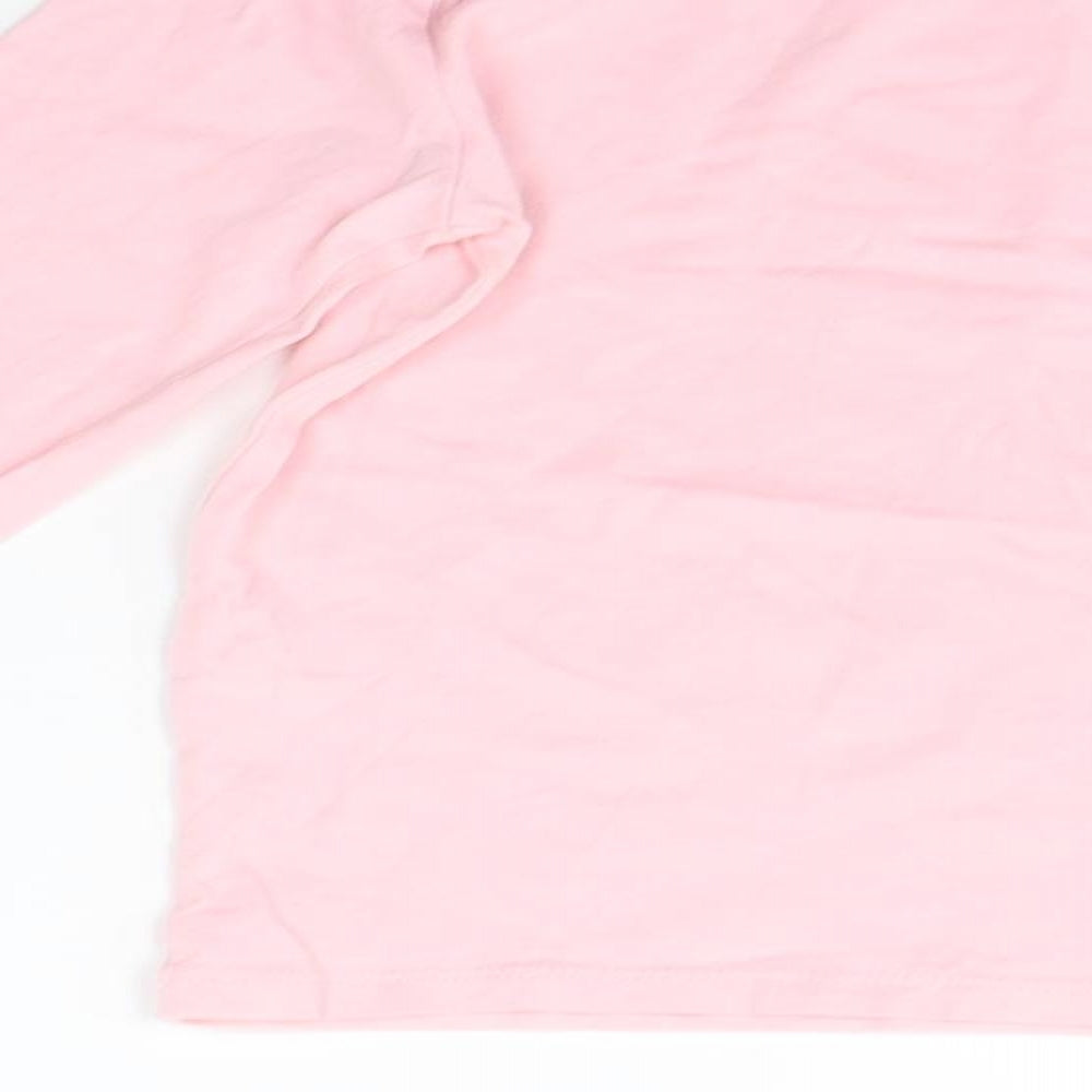 George Girls Pink   Basic T-Shirt Size 6-7 Years