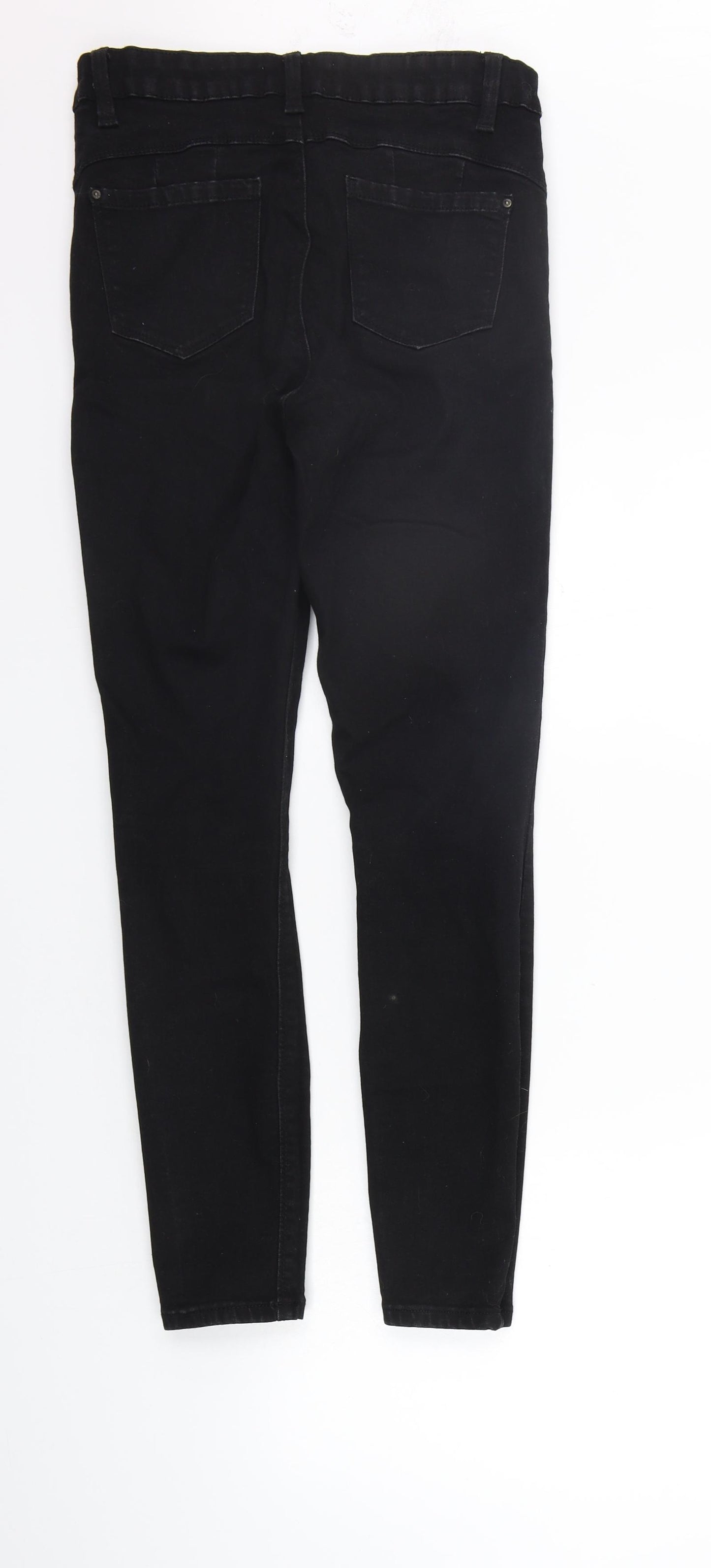 deniem co Womens Black   Straight Jeans Size 12 L28 in