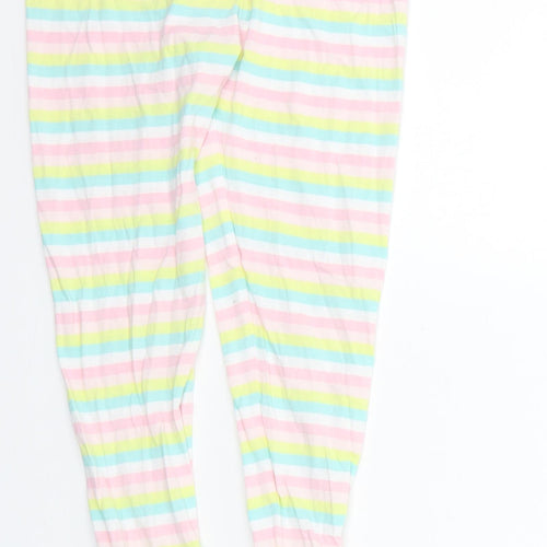 George Girls Multicoloured Striped  Jegging Trousers Size 6-7 Years - Elastic Waist Band