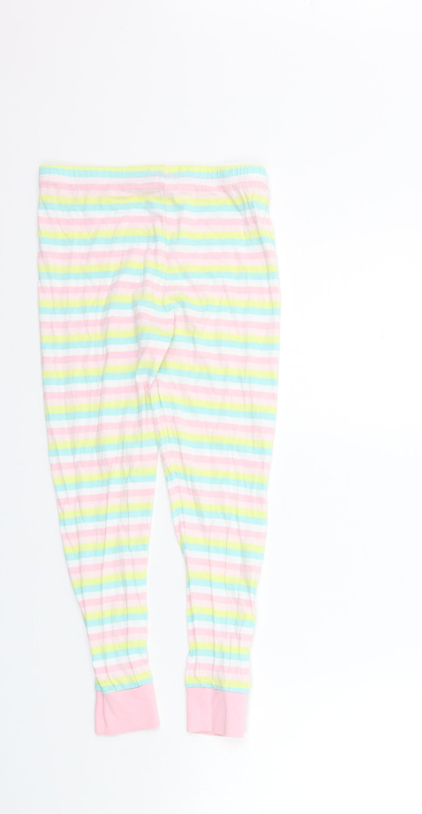 George Girls Multicoloured Striped  Jegging Trousers Size 6-7 Years - Elastic Waist Band