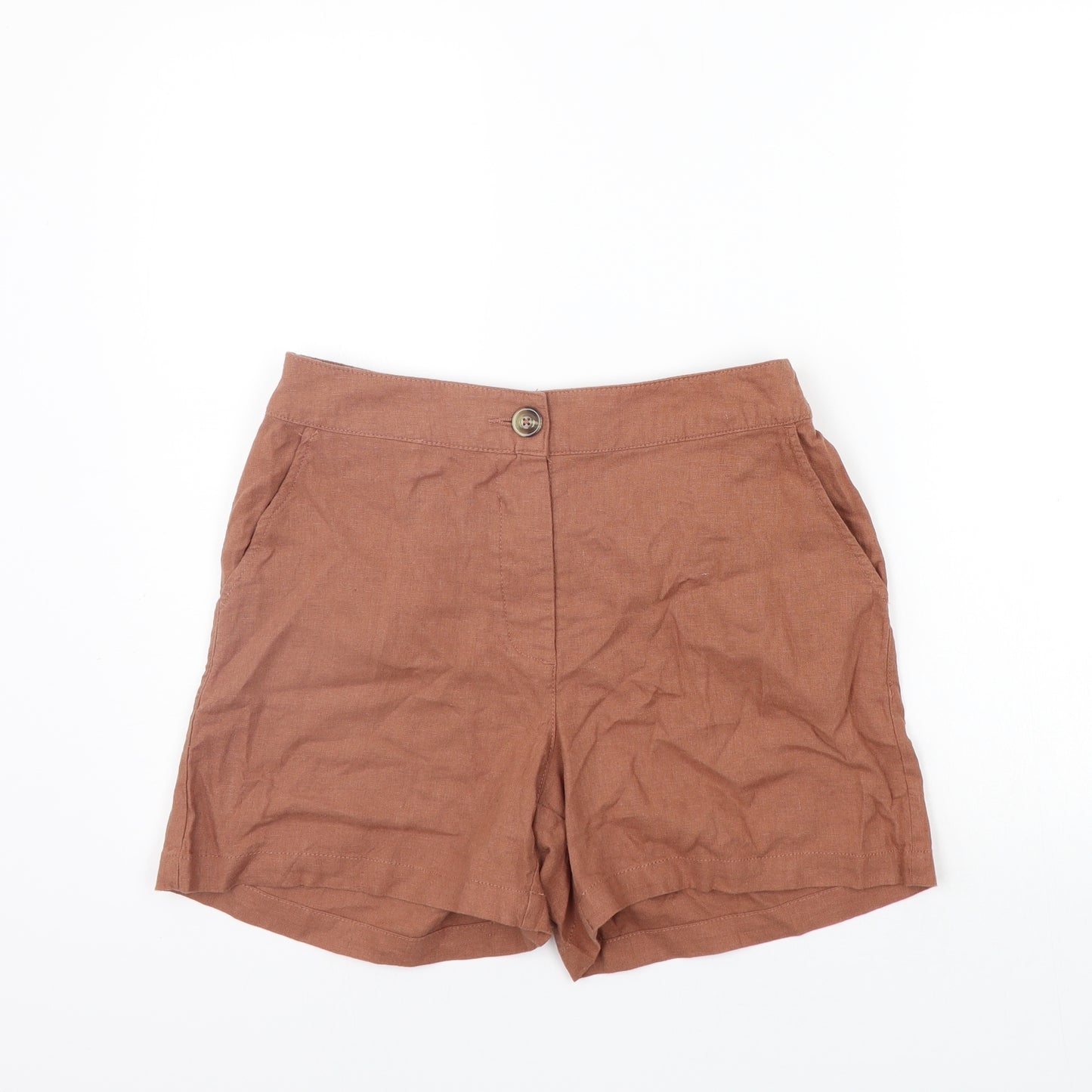 Peacocks Womens Brown   Chino Shorts Size 8