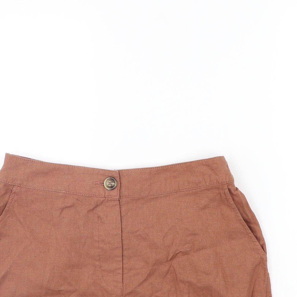 Peacocks Womens Brown   Chino Shorts Size 8