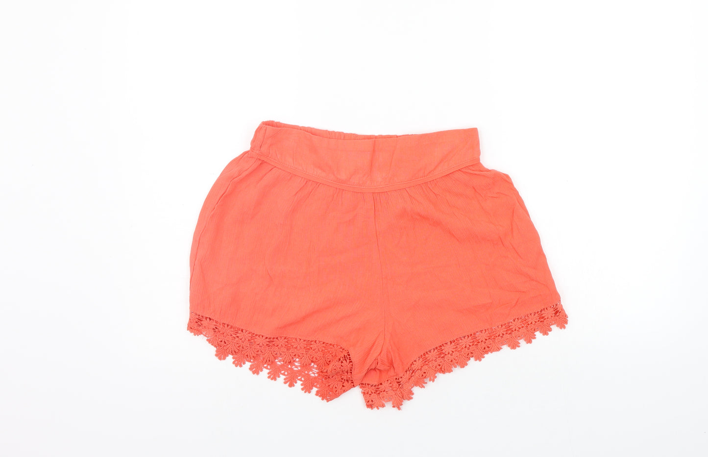 Peacocks Womens Orange   Sweat Shorts Size 8
