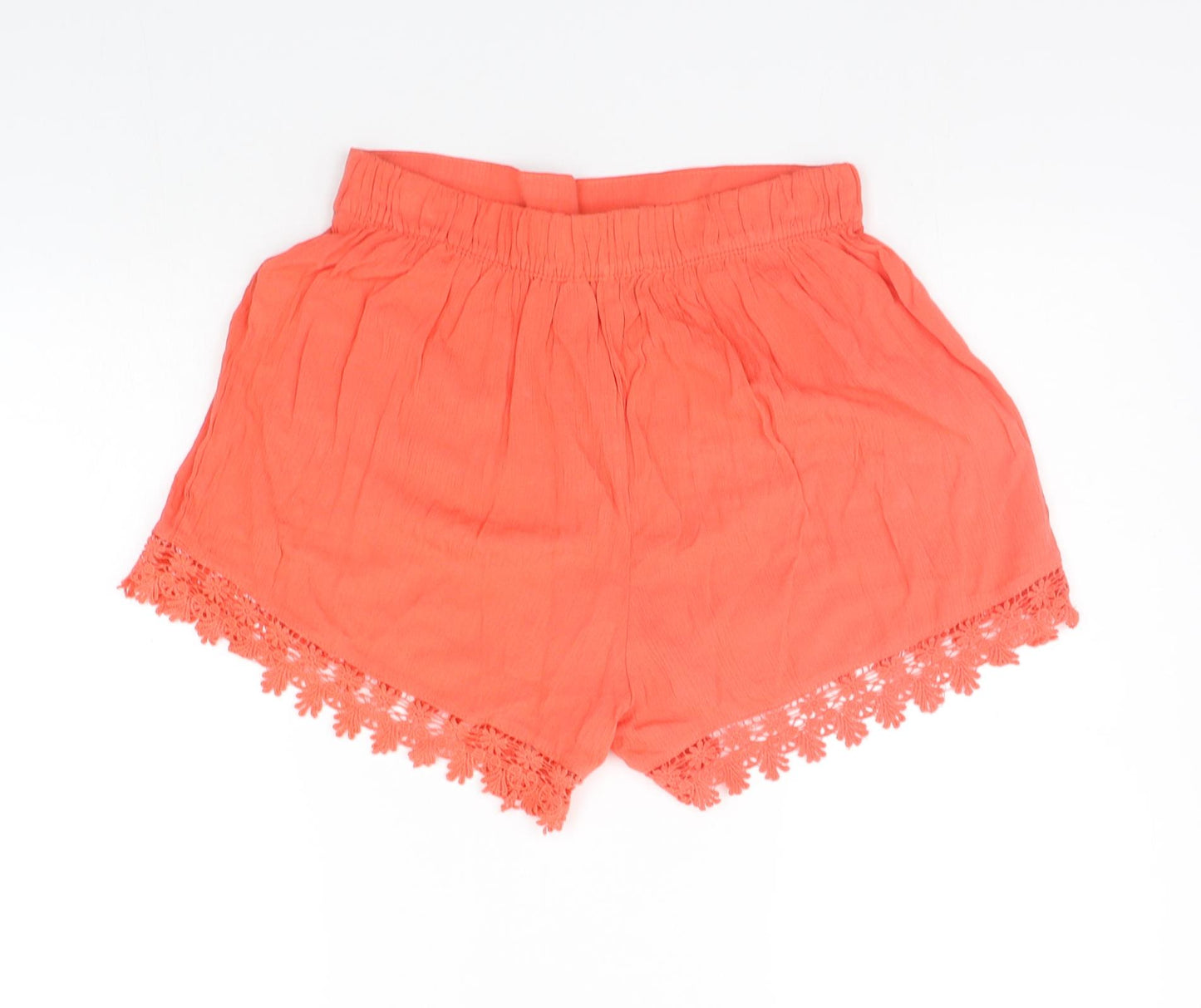 Peacocks Womens Orange   Sweat Shorts Size 8