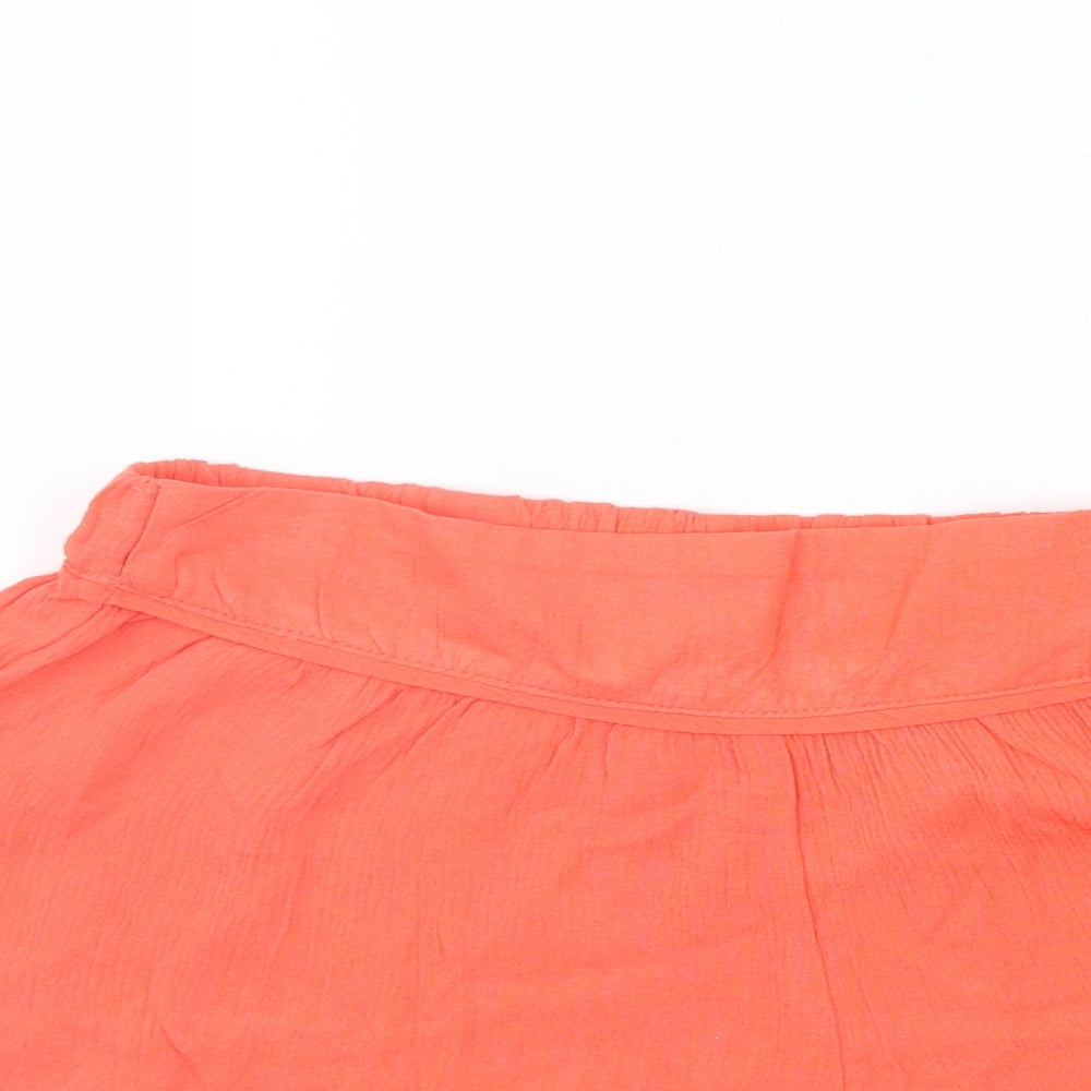 Peacocks Womens Orange   Sweat Shorts Size 8
