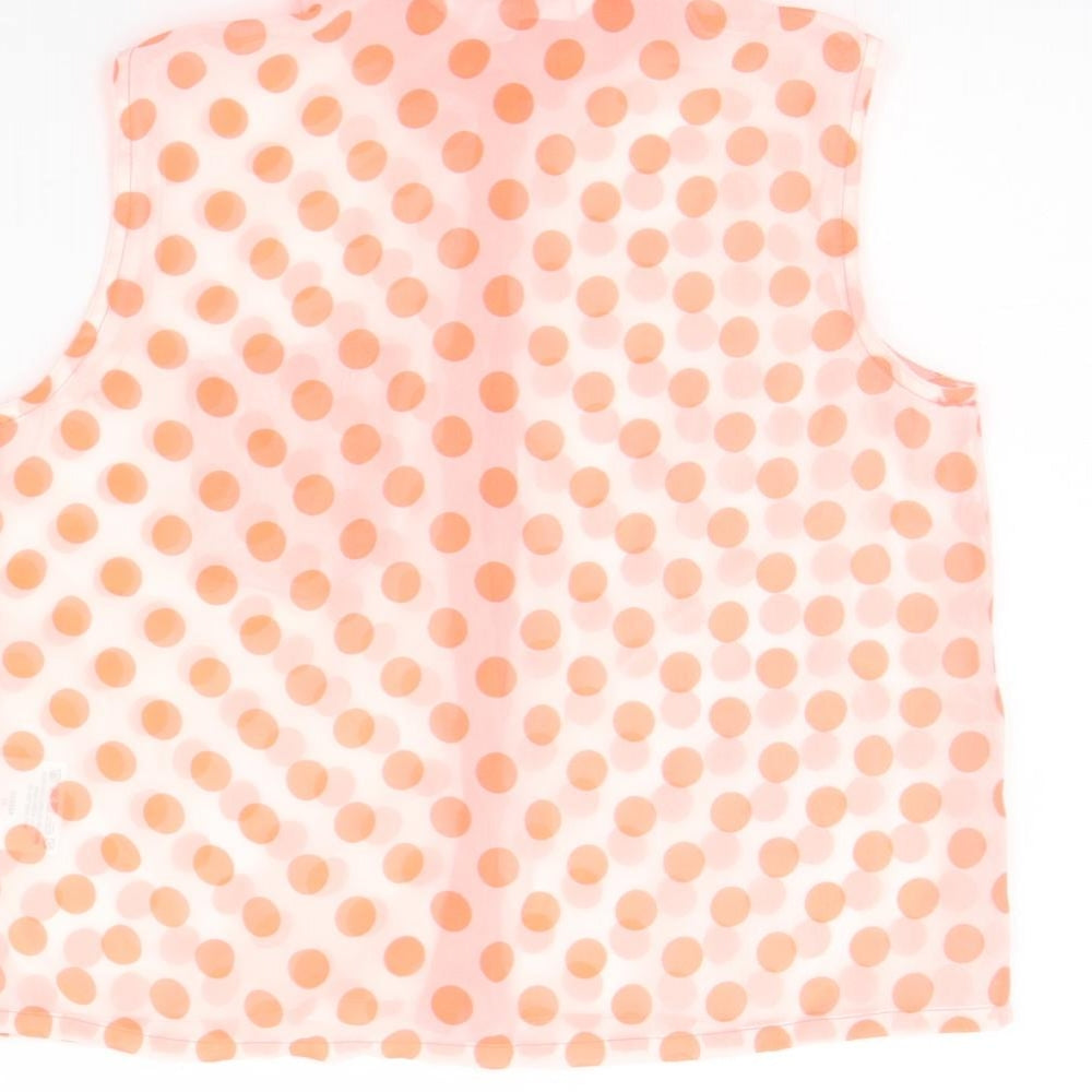 Love Me Girls Orange Spotted  Basic Button-Up Size 11-12 Years