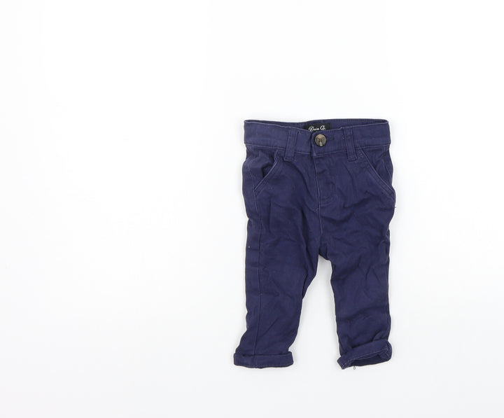 deniem co Boys Blue   Jogger Trousers Size 6-9 Months