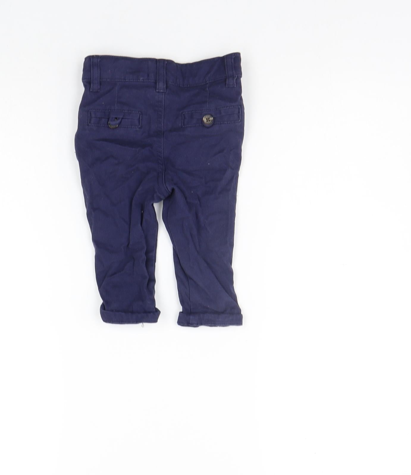 deniem co Boys Blue   Jogger Trousers Size 6-9 Months