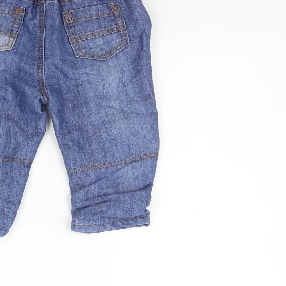 George Girls Blue   Jogger Jeans Size 9-12 Months