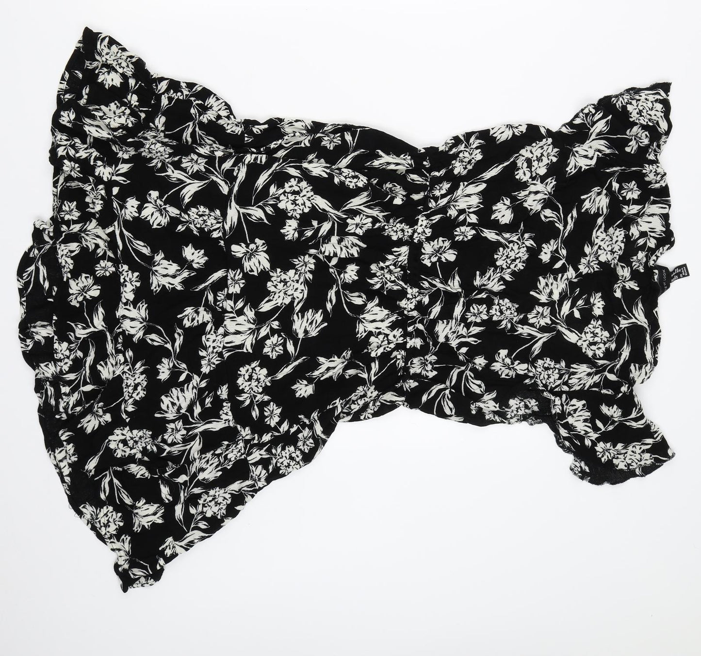 New Look Womens Black Floral  Fit & Flare  Size 12