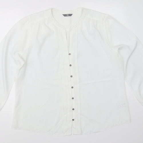 BHS Womens White   Basic Button-Up Size 20