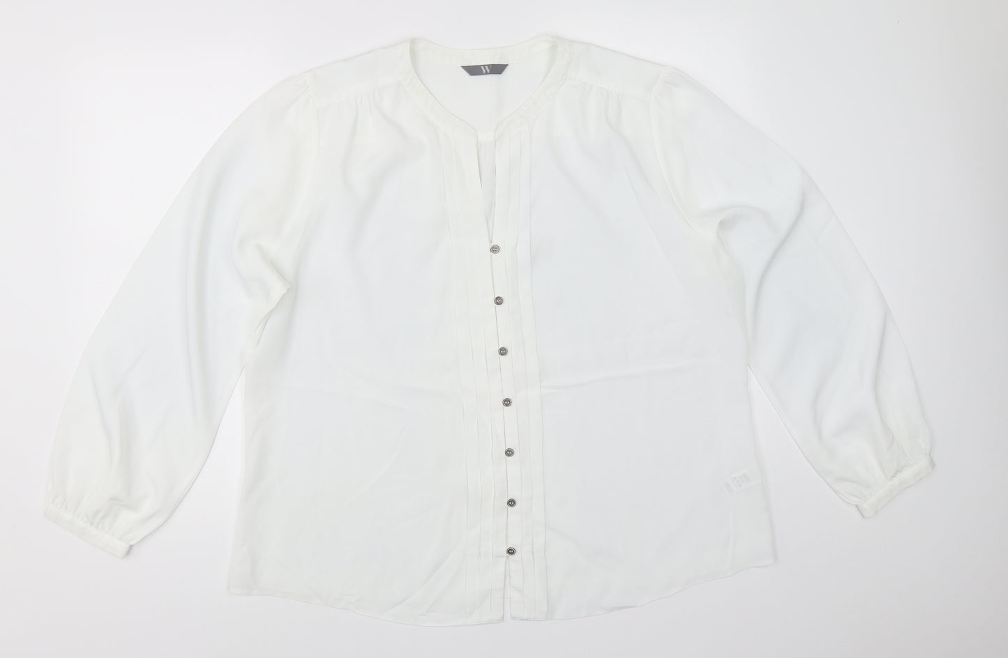 BHS Womens White   Basic Button-Up Size 20