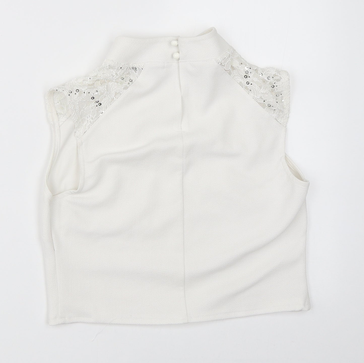FG4 London Womens White   Basic Blouse Size 10